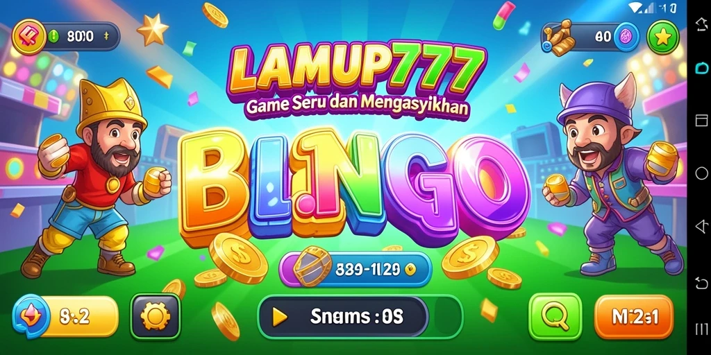 Tampilan permainan Bingo di LAMPU777 yang seru dan interaktif.