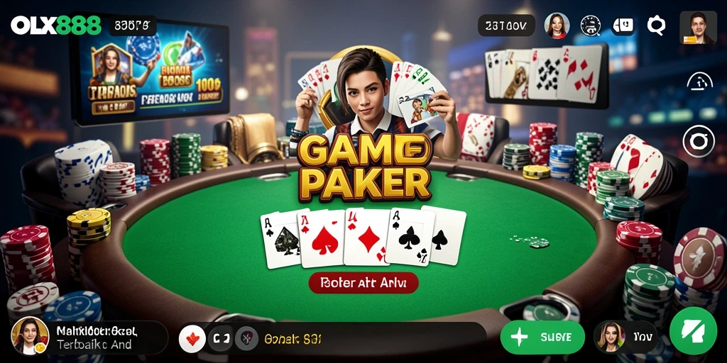 Gameplay OLX888 yang menarik dan kompetitif dalam dunia Poker.