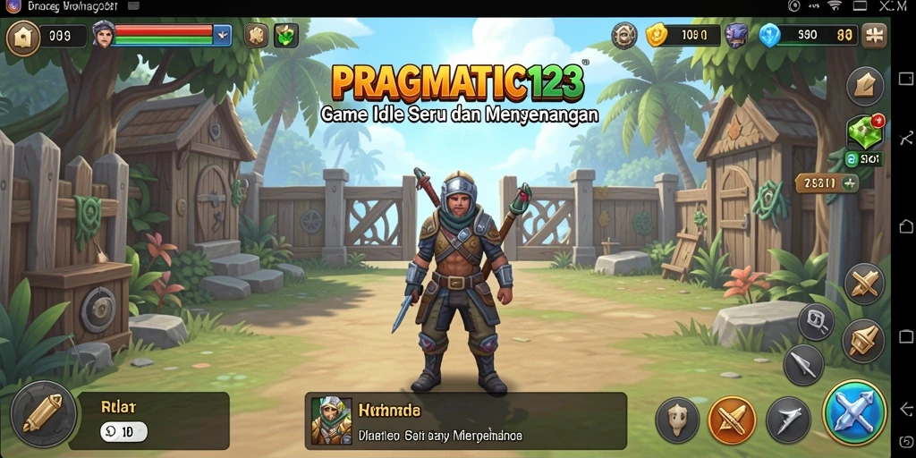 Tampilan gameplay menarik dari PRAGMATIC123 yang menunjukkan elemen idle.