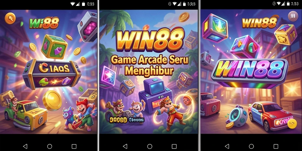 Tangkapan layar permainan <strong>WIN88</strong> menunjukkan aksi penuh energi dalam gameplay Arcade.